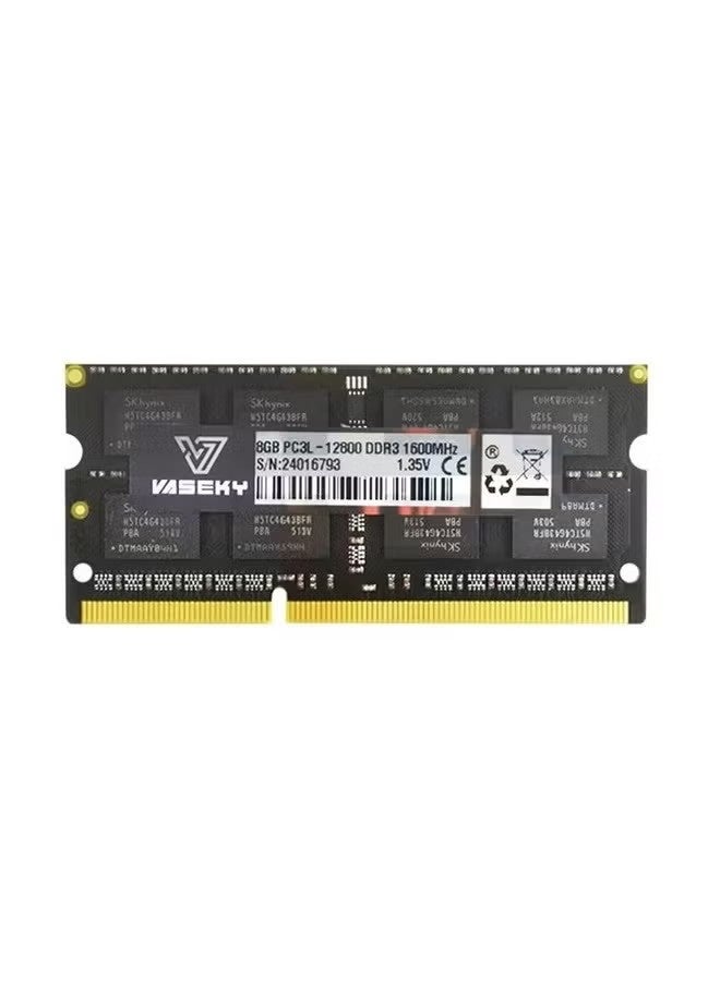 ذاكرة رام للاب توب فاسيكي 8 جيجابايت DDR3 بتردد 1600 ميجاهرتز SO-DIMM - وحدة ترقية ذاكرة نوت بوك عالية الأداء PC3-12800